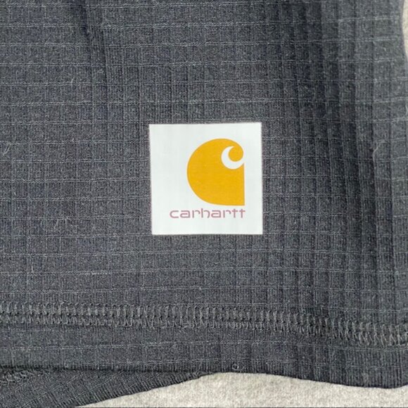 NWOT Carhartt Force Men's 2XL Waffle Knit Crew Neck Black Long Sleeve 100644 - Picture 2 of 9